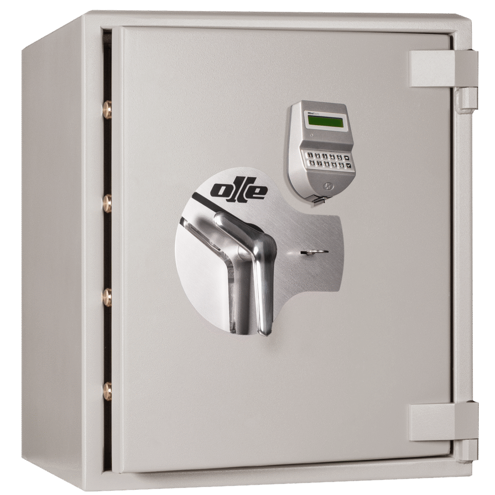 ARCAS OLLE Serie AP-B Homologada Grado IV UNE ENE 1143-1(Cerradura de llave Y Combinación electrónica función retardo y bloqueo)