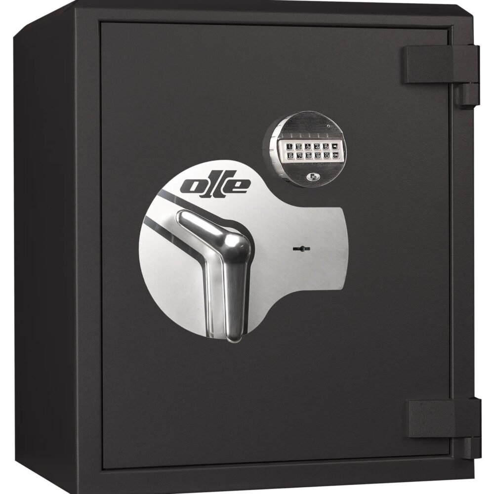 Caja fuerte sobreponer certificada Grado I UNE-EN 1143-1 ARCAS OLLE SERIE 1 ATLE  (Cerradura de Llave y Combinación Electrónica)