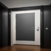 Una de las mejores cajas fuertes ignífugas para el hogar instalada en un estudio de diseño elegante.