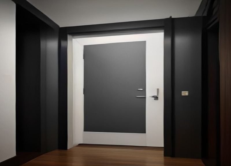 Una de las mejores cajas fuertes ignífugas para el hogar instalada en un estudio de diseño elegante.