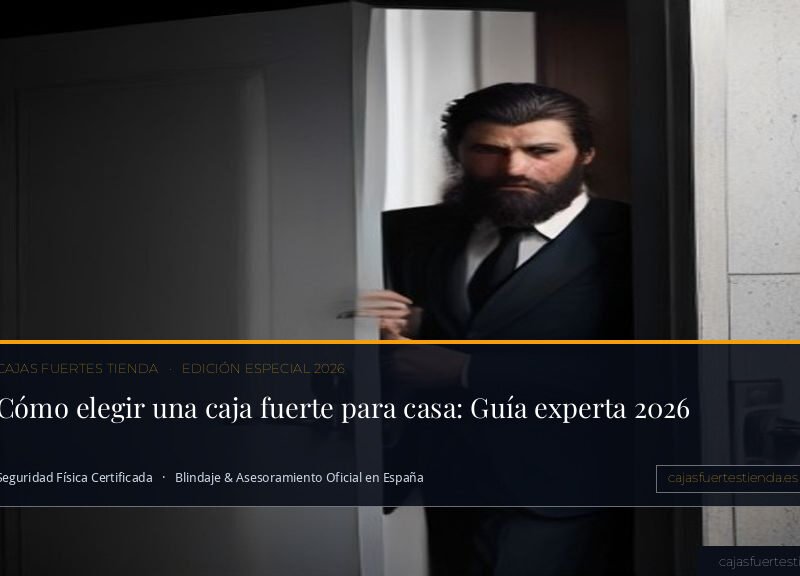 Empresario abriendo una caja fuerte de alta seguridad en un despacho moderno